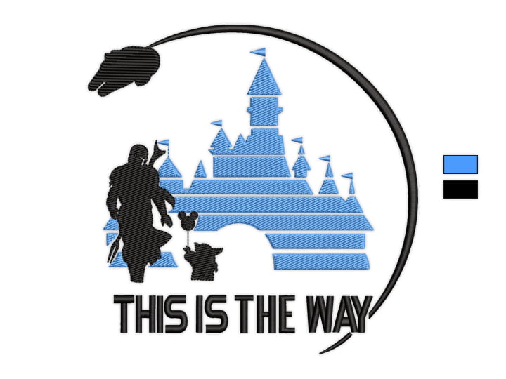Disney This is The Way Mandalorian Embroidery Design