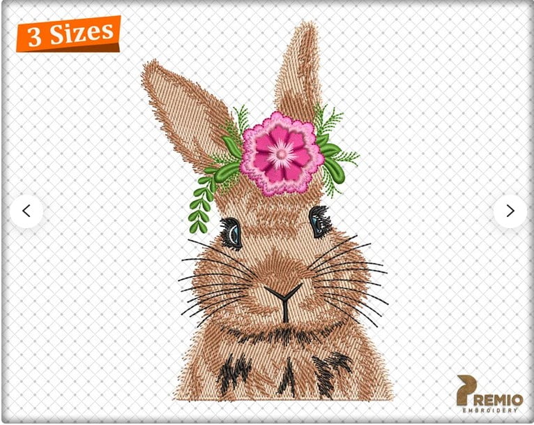 Easter Bunny Embroidery Design by Premio Embroidery