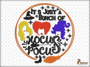 Hocus Pocus Embroidery Design
