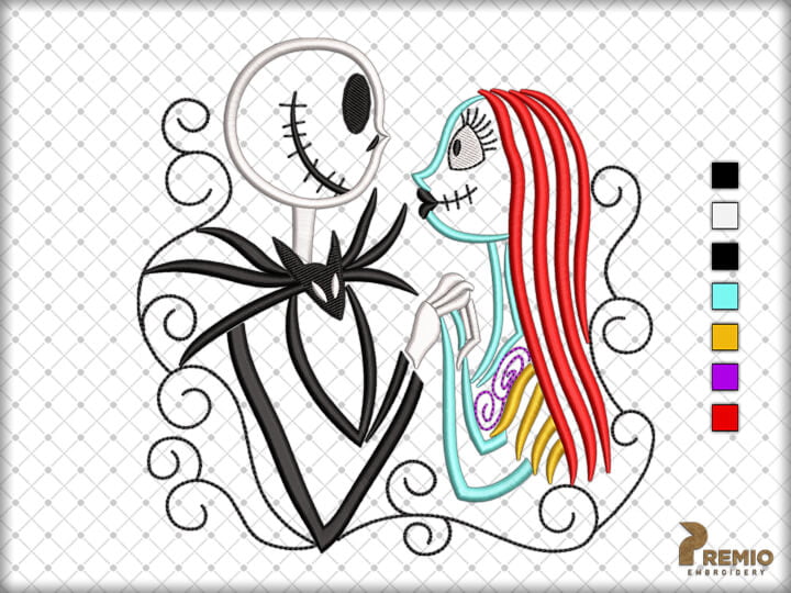 Nightmare Before Christmas Embroidery Designs by Premio Embroidery