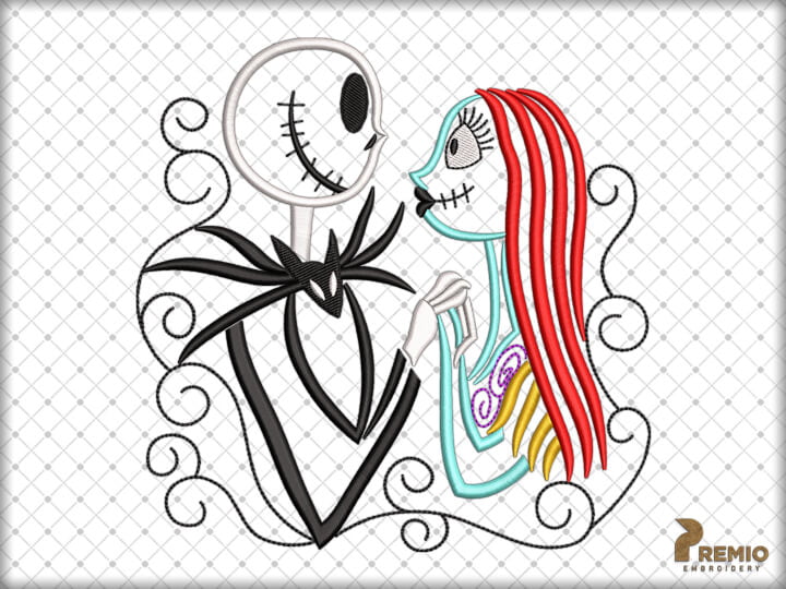 Nightmare Before Christmas Embroidery Designs by Premio Embroidery