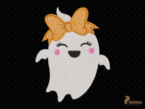 Spooky Baby Ghost Embroidery Designs, Halloween Ghost Embroidery Designs, Spooky Season Embroidery Patterns