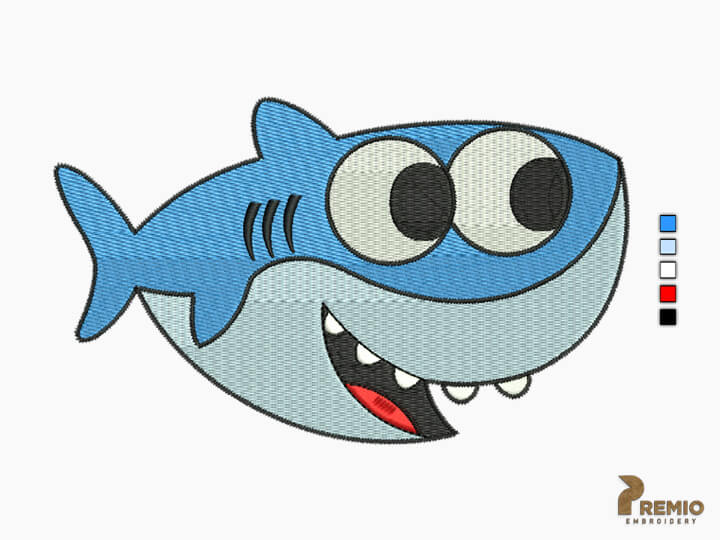 Baby Shark Cocomelon Embroidery Designs